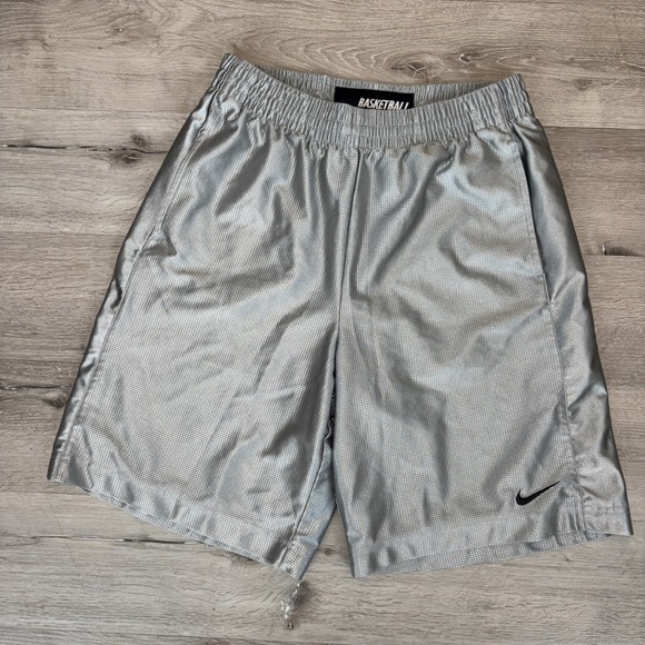 Nike Other - Vintage‎ Y2K Silky Nike Basketball Shorts Men's Medium Gray